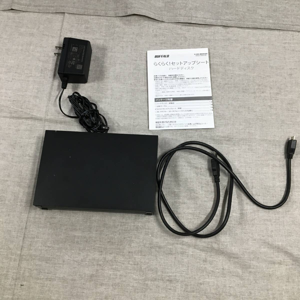 現状品 バッファロー 外付けハードディスク 6TB テレビ録画/PC/PS4/4K 