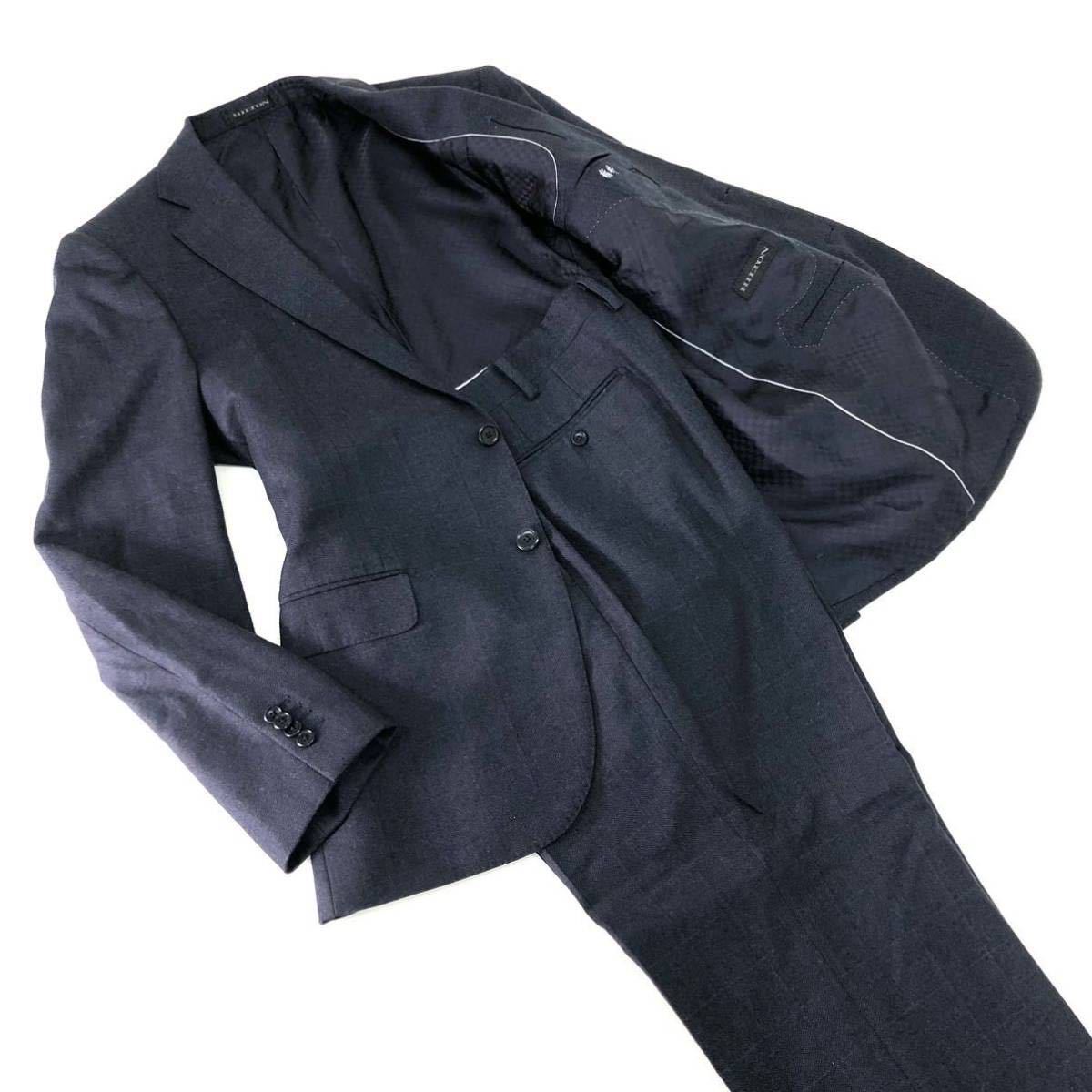 HILTON ×伊・グアベロ社 Super130's グレンチェック柄ジャケット