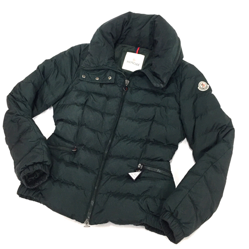 モンクレール サイズ 2 SANGLIER 長袖 ダウンジャケット アウター ナイロン レディース グリーン MONCLER モンクレール ダウンジャケット MONCLER 中古・古着通販MONCLER サングリエ 花柄ダウン