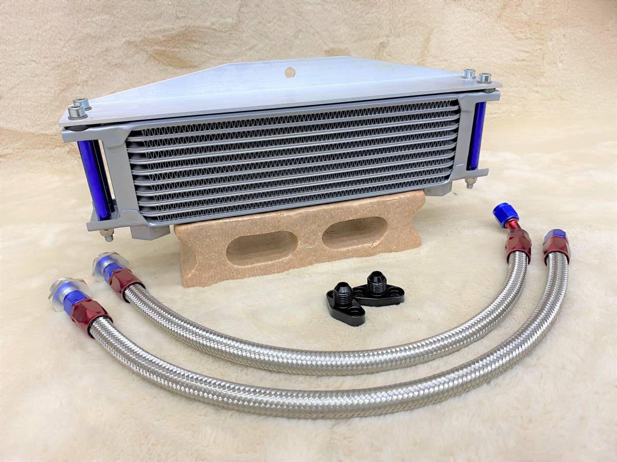 オイルクーラー ゼファー400 セット コア ホース 取り出し/ 9インチ10 