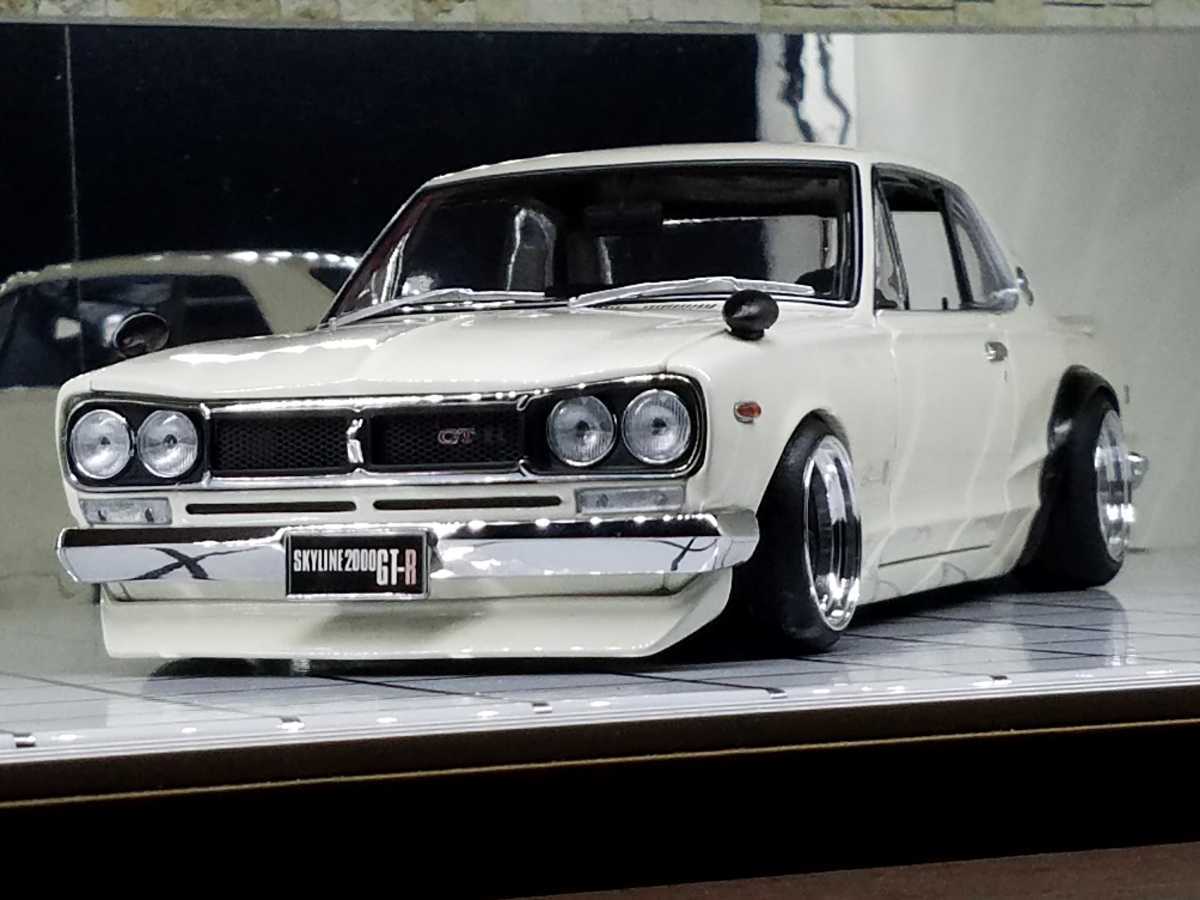 ジャンク】☆1/18 京商 ハコスカGT-R (KPGC10)リメイク【改】 京商