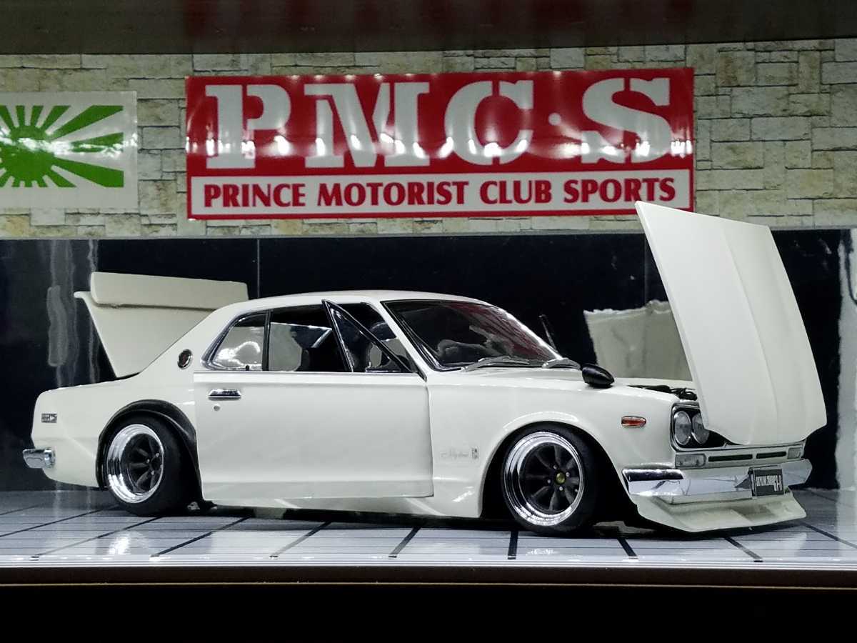 オートアート　1/18 　ハコスカ　GT-R改 　kpgc10　シャコタン ジャンク】☆1/18 京商 ハコスカGT-R (KPGC10)リメイク【改】 京商