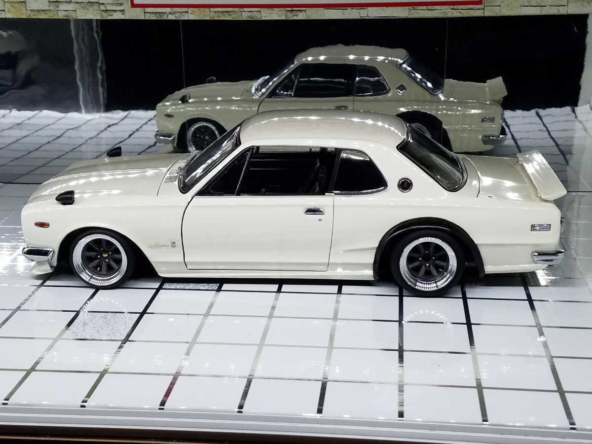 ジャンク】☆1/18 京商 ハコスカGT-R (KPGC10)リメイク【改】 京商