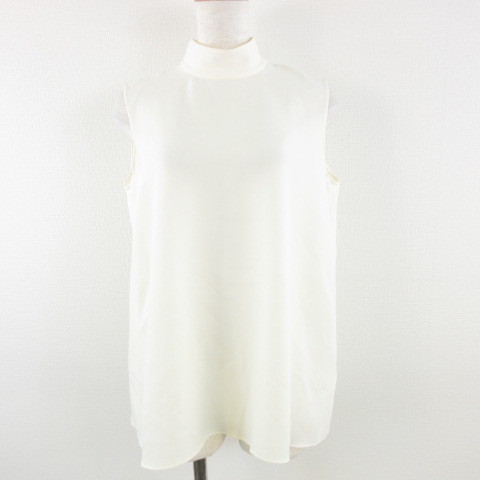 未使用品 セオリー theory カットソー ノースリーブ ボトルネック オフ  