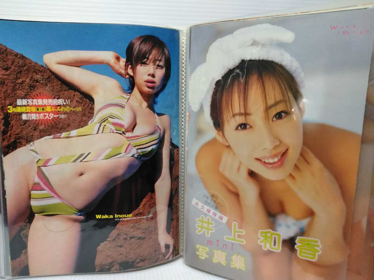 井上和香 切り抜きファイルB5 80ページ クラビア (アイドル、芸能人