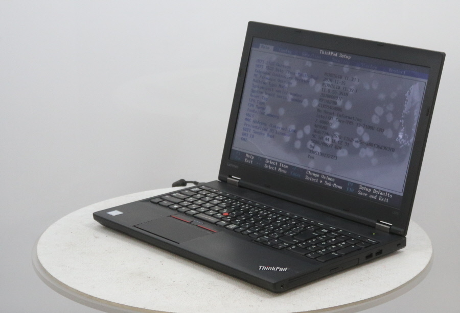 lenovo 20J80009JP ThinkPad L570 Core i3-7100U 2.40GHz 4GB □現状品 