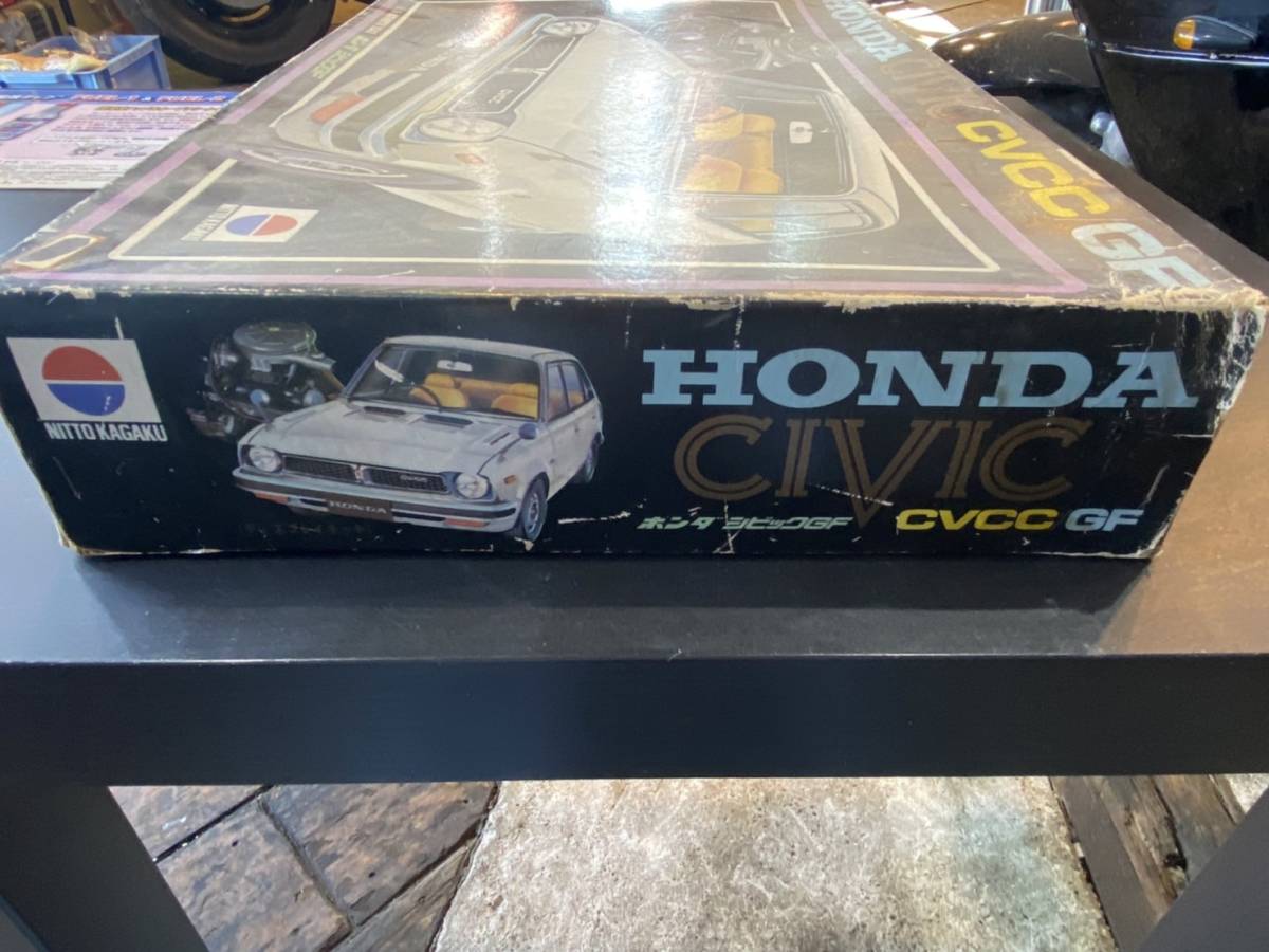 当時物 1/16 ホンダ シビック CVCC GF プラモデル 自動車 日東科学