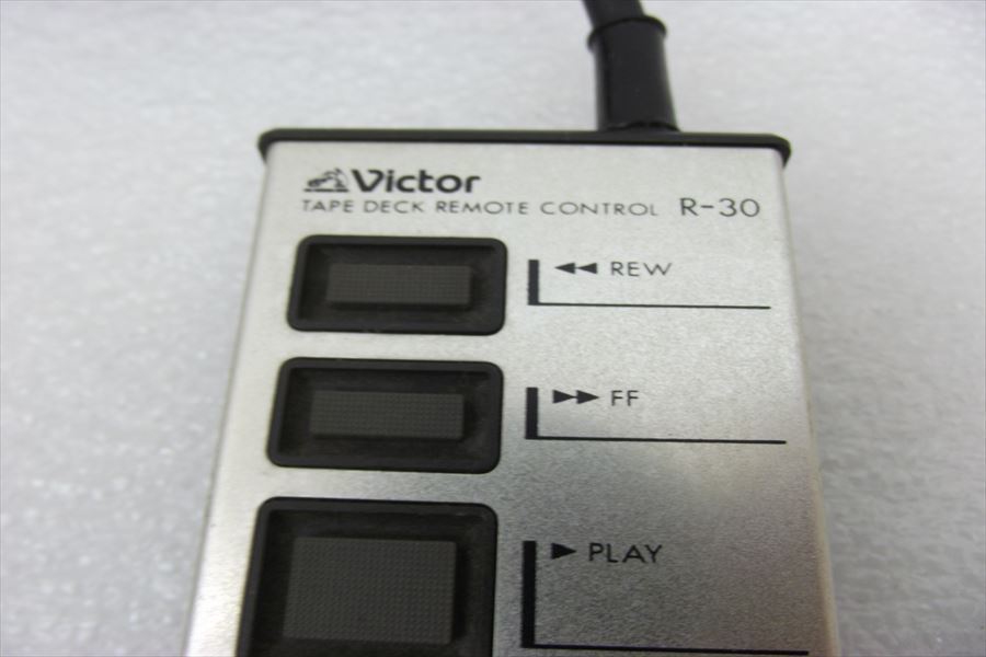 ▽ Victor ビクター R-30 カセットデッキリモコン 中古 現状品