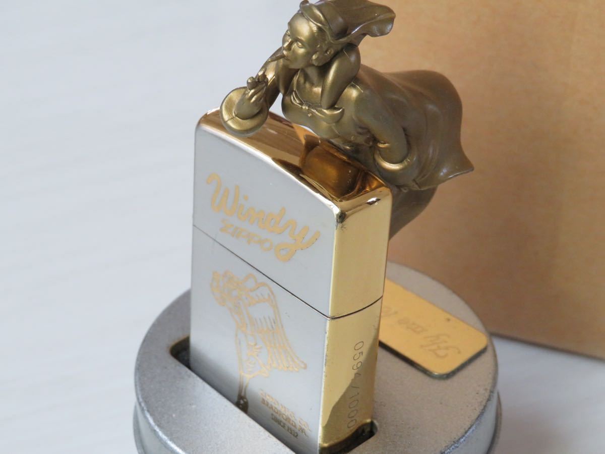 ◇ウィンディ オルゴール付き◇サイドゴールド ZIPPO アンティーク 