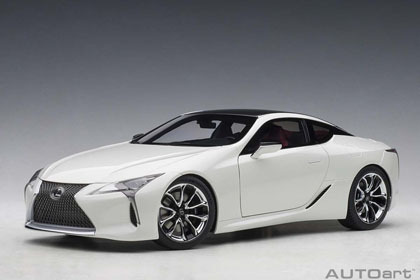【送料無料，お買い得】 AUTO art 78872 1/18 レクサス LC500 メタリック ホワイト インテリア カラー／ダーク ローズ(乗用車)｜売買されたオークション情報、yahooの商品情報をアーカイブ公開 - オークファン 乗用車