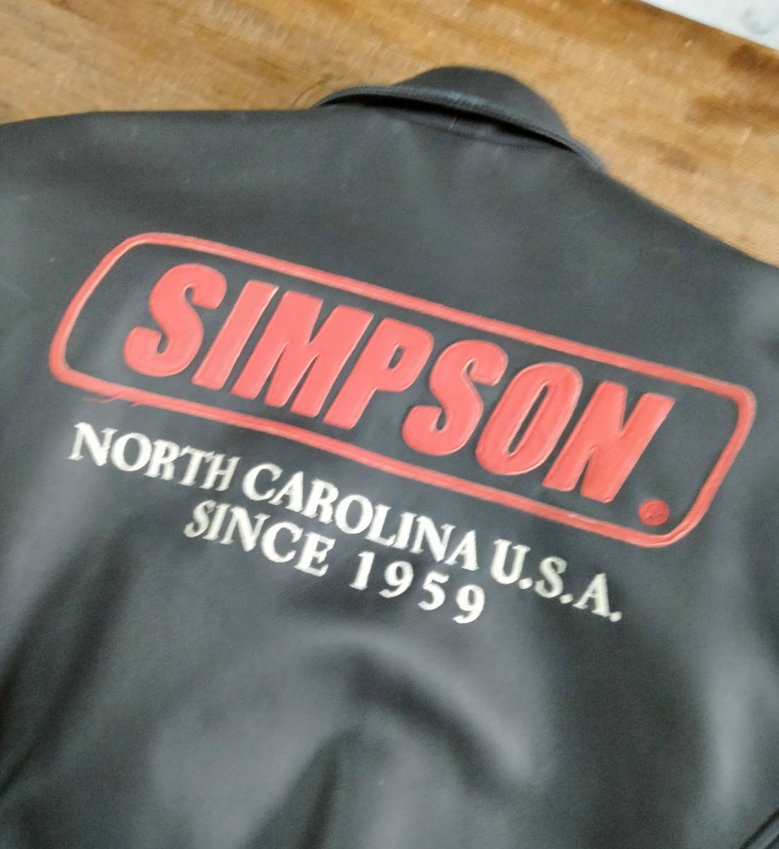SIMPSON シンプソン 皮ジャン 送料無料！！ 即決 牛革SIMPSON