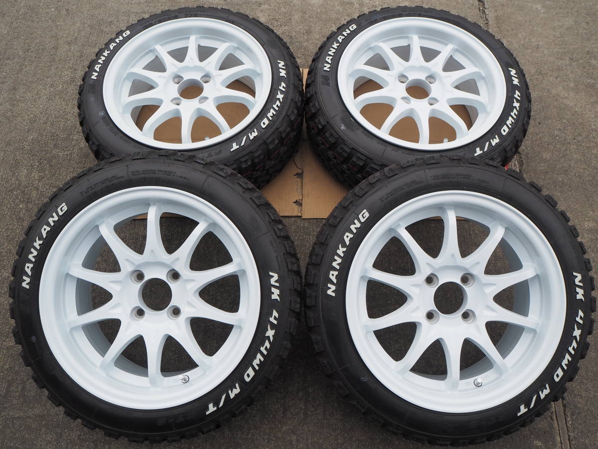 ☆ホワイトレター☆165/60R15 7J+30 4H100 新品 人気 ナンカン 1台分