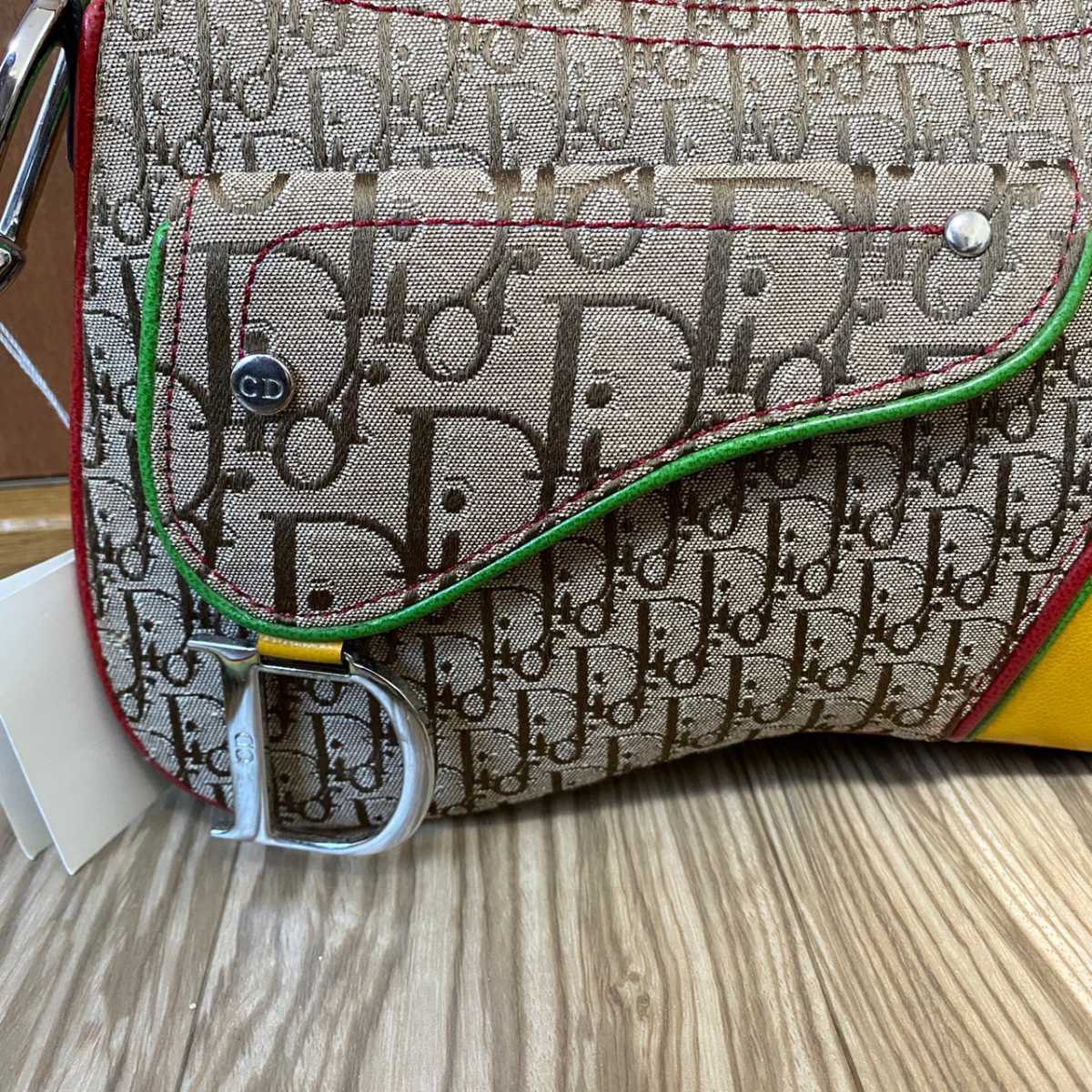 ほぼ未使用 クリスチャンディオール Dior トロッター 柄 ショルダー  