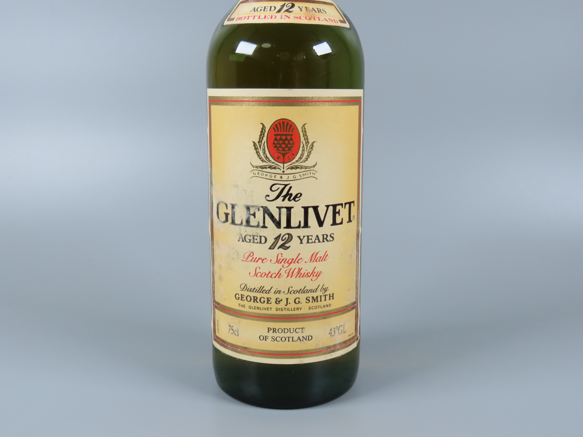 未開栓 The GLENLIVET 12年 グレンリベット 750ml 43％ 筒型ケース 
