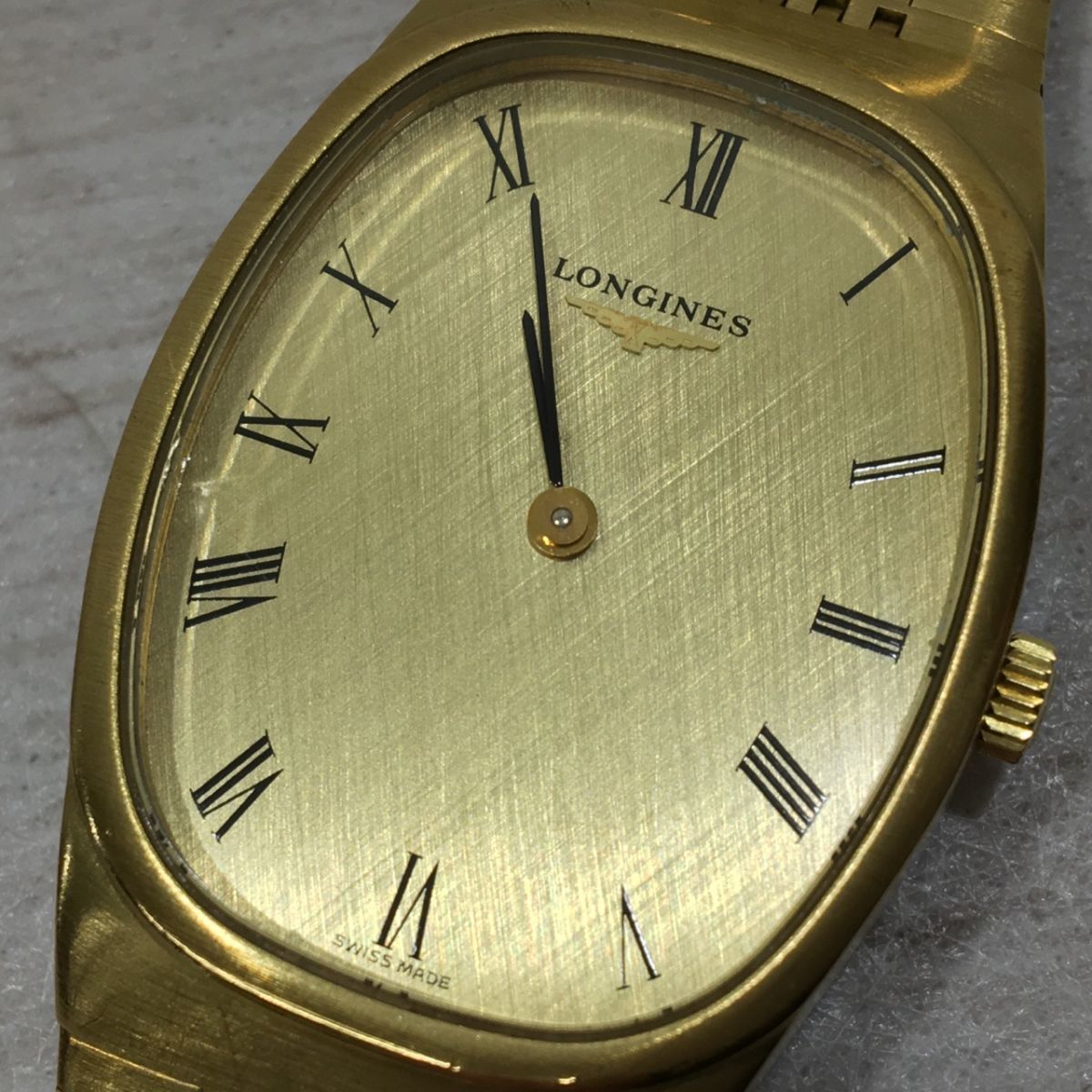 ロンジン LONGINES ゴールド 腕時計 手巻き 2針 ロンジン（文字盤