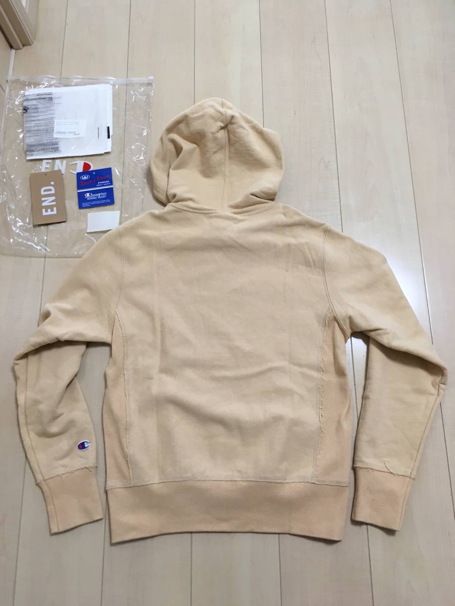 コラボ 限定品 CHAMPION チャンピオン × END. ： スウェット パーカー  