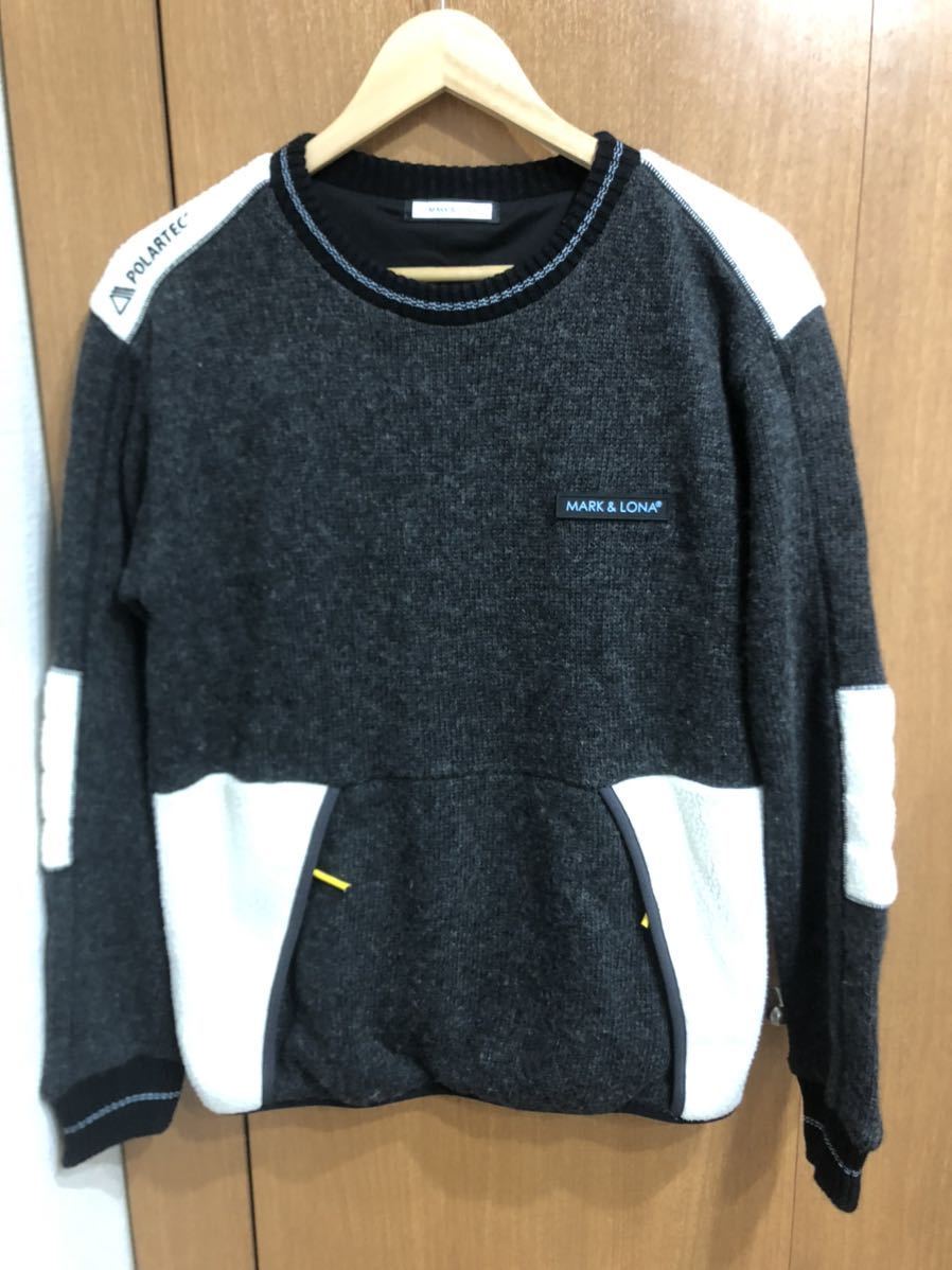 MARK&LONA マークアンドロナ プルオーバー ニット セーター メンズ 黒 