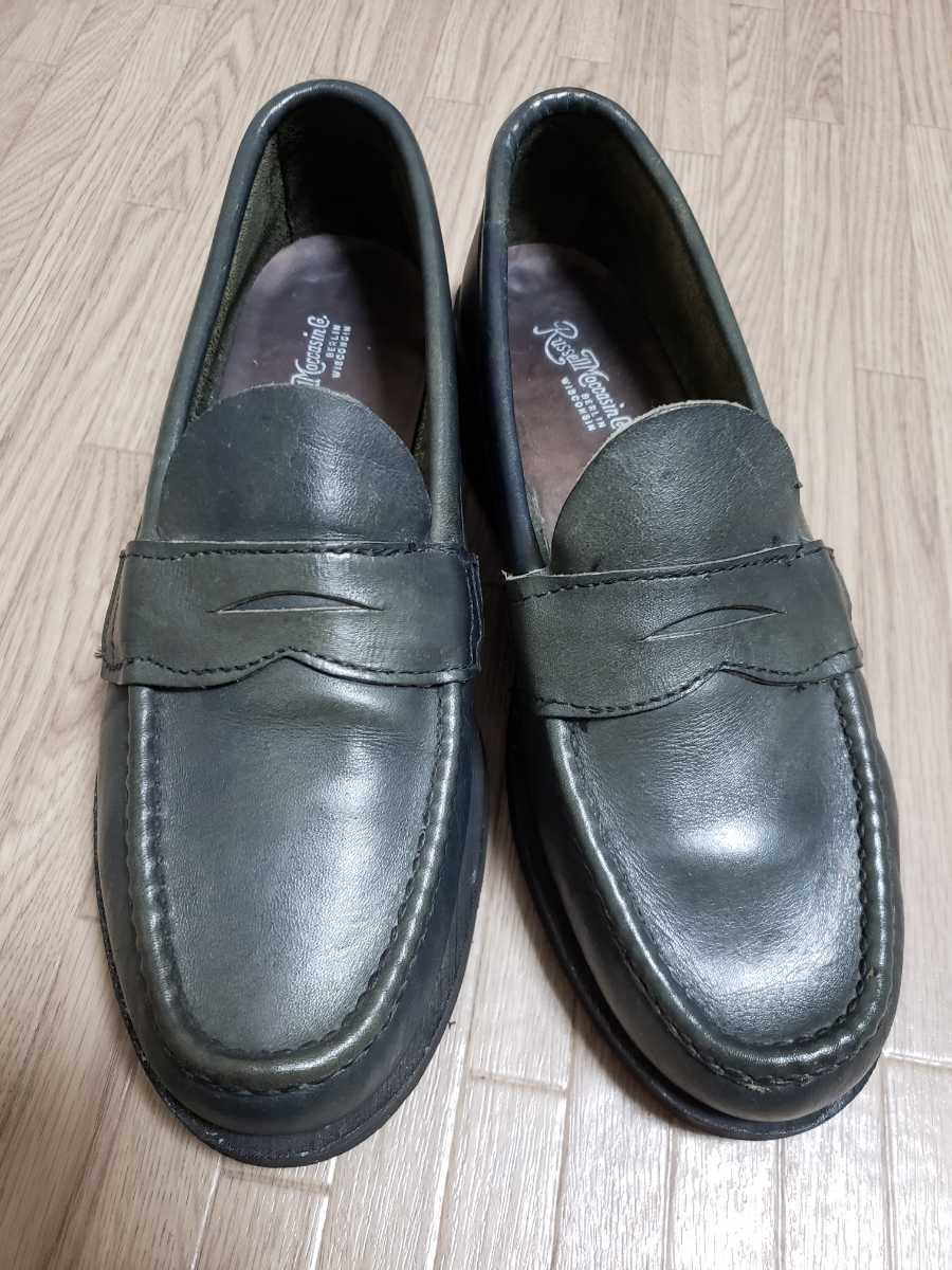  RussellMocasin ラッセルモカシン グリーン系 サイズUS8 25-26センチ位(25.5cm)｜売買されたオークション情報、yahooの商品情報をアーカイブ公開 - オークファン 25.5cm