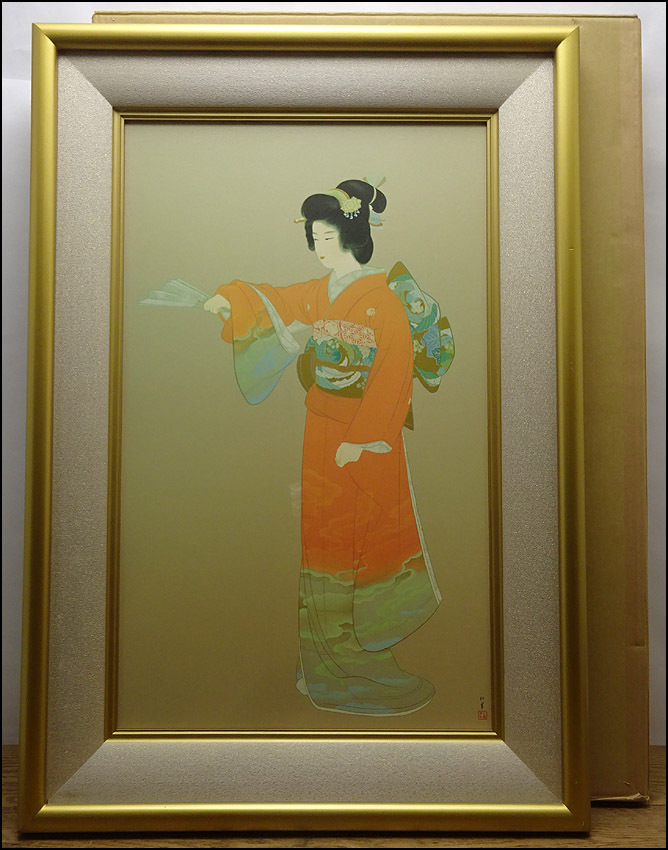 宮城村晩秋 (上州の民家より) ／林喜一郎 (リトグラフ版画) 宮城村晩秋 (上州の民家より) ／林喜一郎 (リトグラフ版画) 【公式通販】