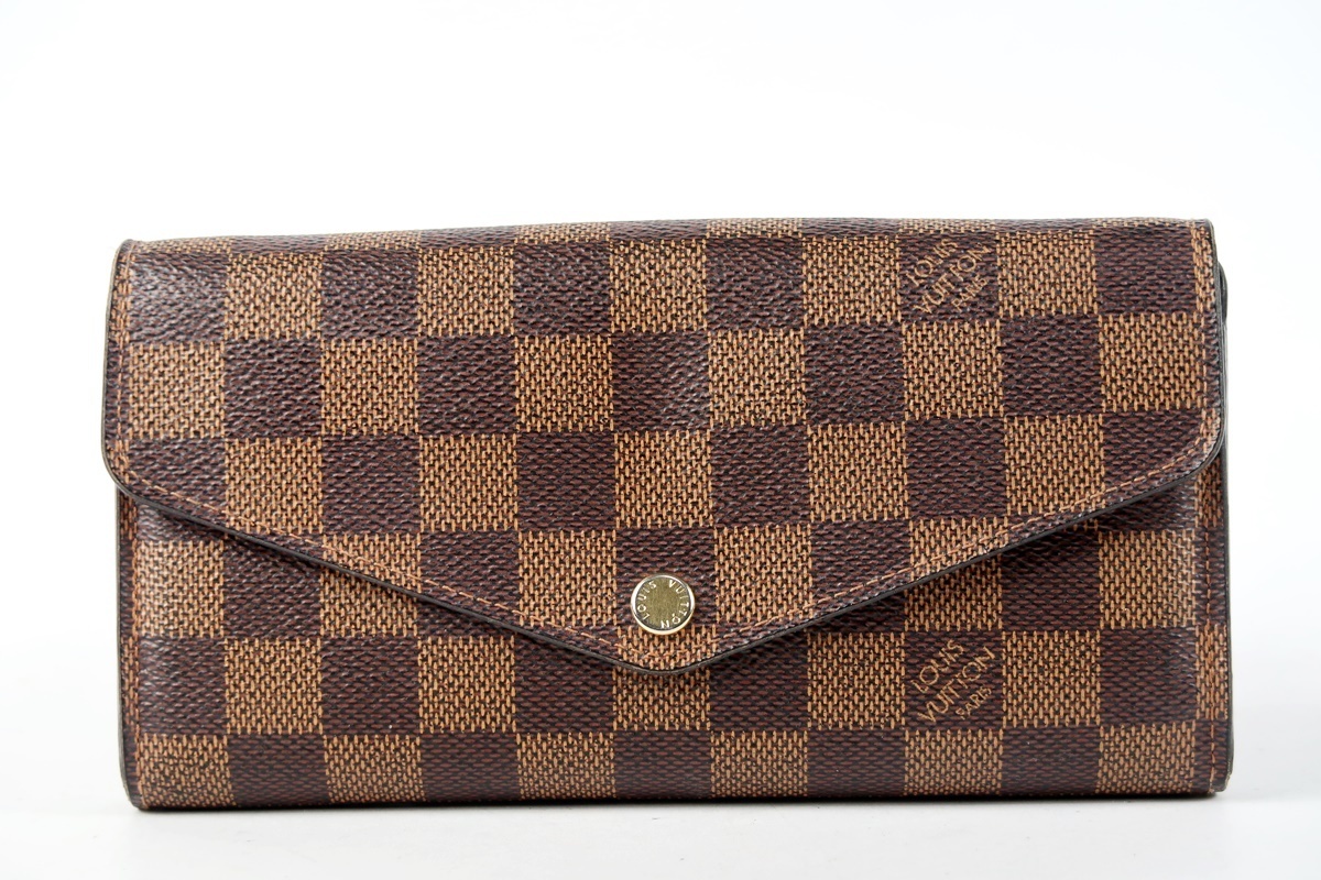 LOUIS VUITTON】ヴィトン ダミエ 新型サラ 二つ折り長財布 ブランド 