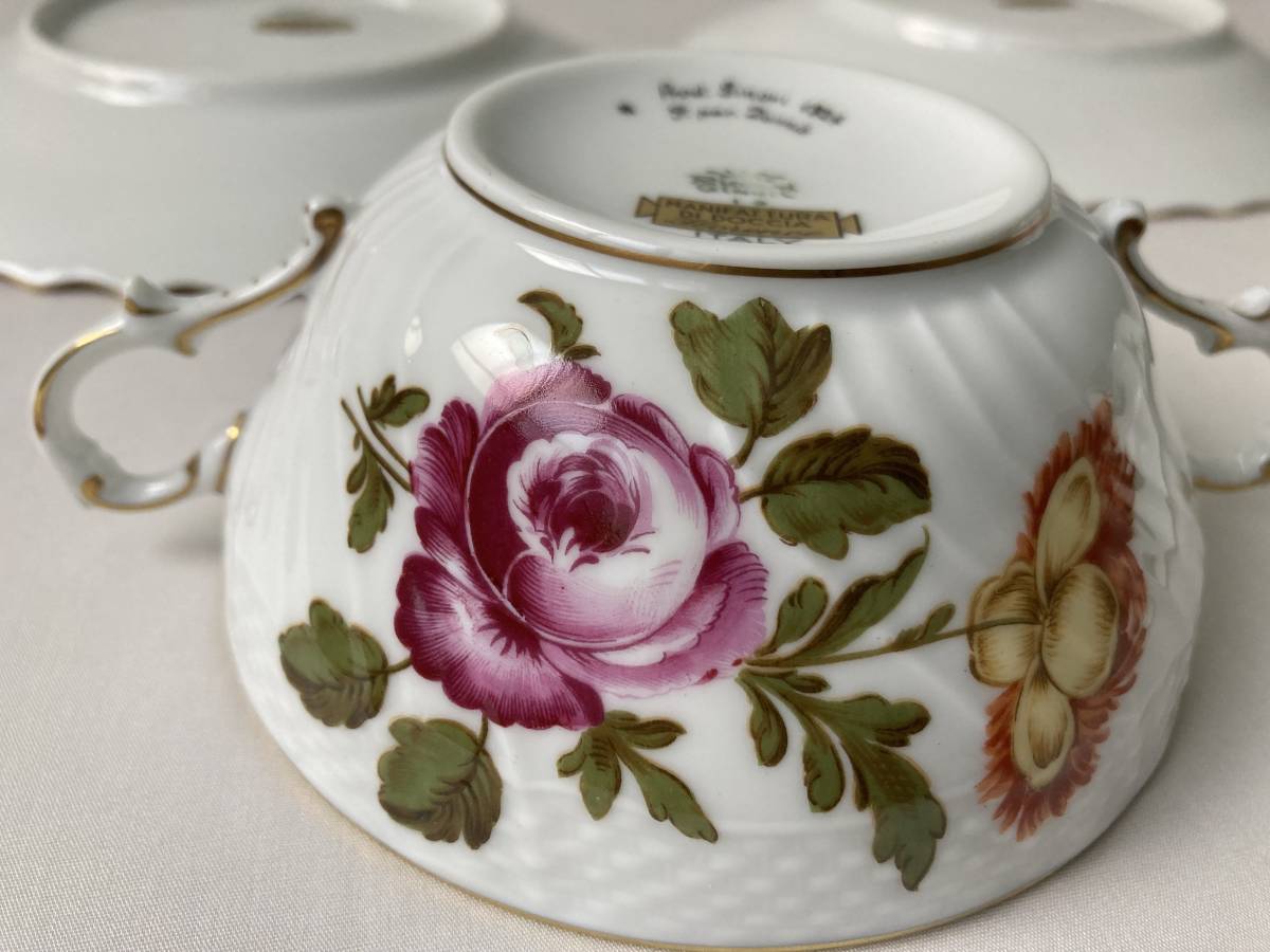 美品✨リチャード ジノリ スープチュリーン スープポット 花柄 蓋つき鉢 陶器 リチャード・ジノリ Fleurs par DonniBaroZopi スープ カップ