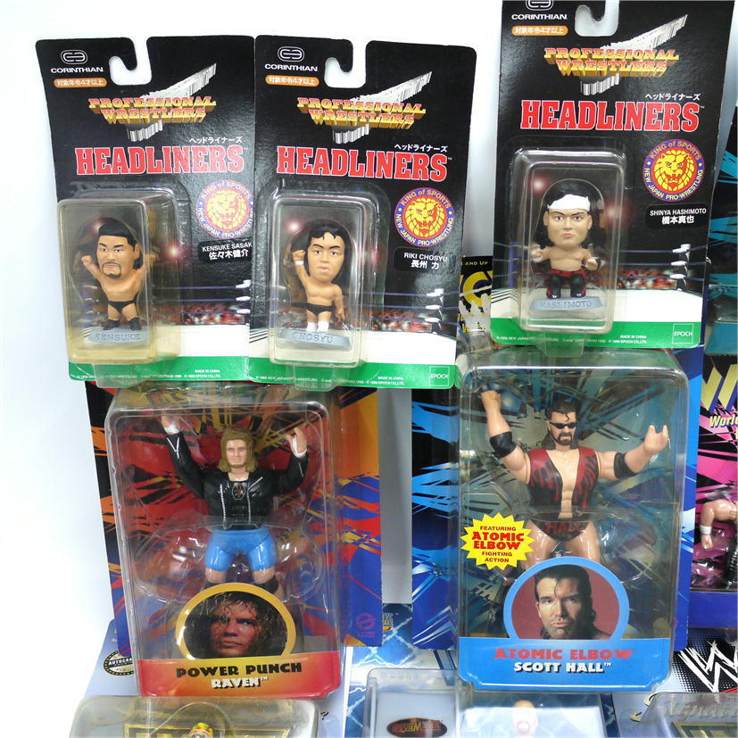 WWF.WCWフィギュア7点セット プロレスフィギュアセット③ RED&BLACK