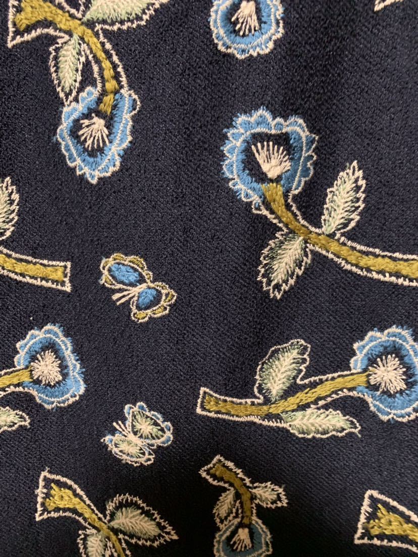 ミナペルホネン mina perhonen スカート yume ネイビー サイズ40 未  