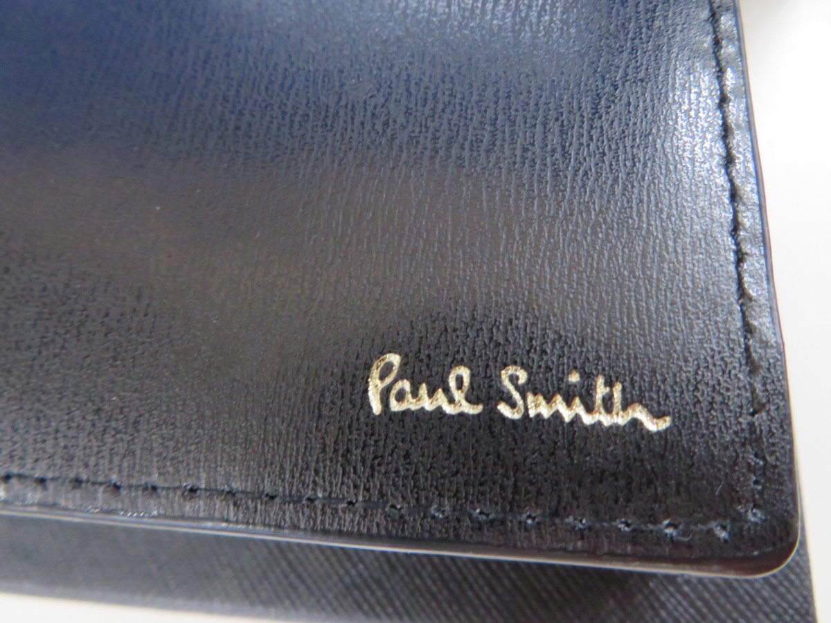 02-2772】未使用品 Paul Smith ポールスミス 長財布 シティエンボス