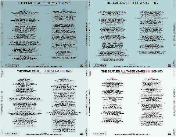 16CD] THE BEATLES / ALL THESE YEARS - ANTHOLOGY REVISED AND 