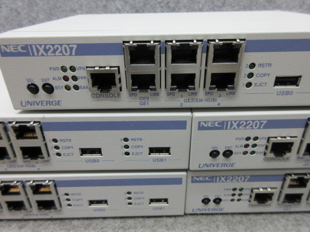 UNIVERGE NEC IX2207 &frasl; ☆ | VPN対応高速アクセスルータ VPN対応高速 通電OK ケーブル付属！NEC 2台セット！ 187] : IXシリーズ ix2207の通販 日経クロステック