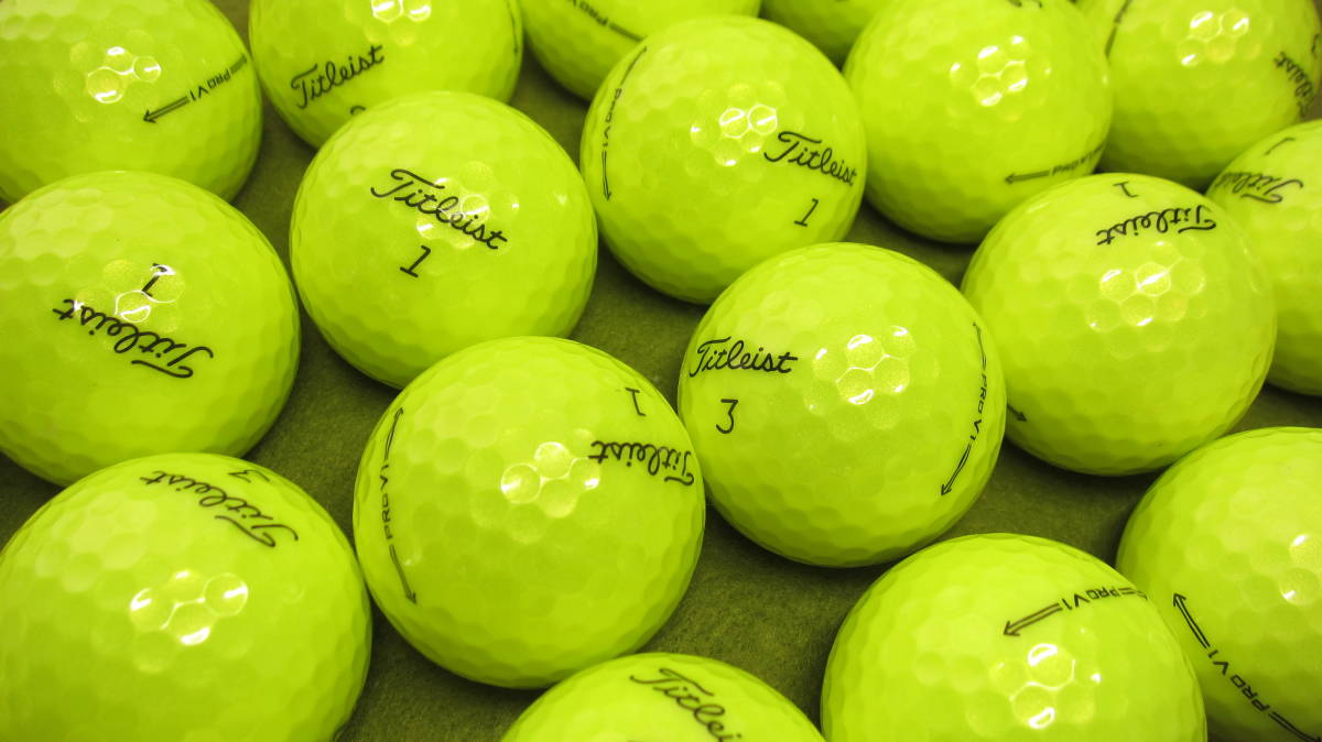 ロストボール タイトリスト PRO V1 2021年モデル イエロー 24球