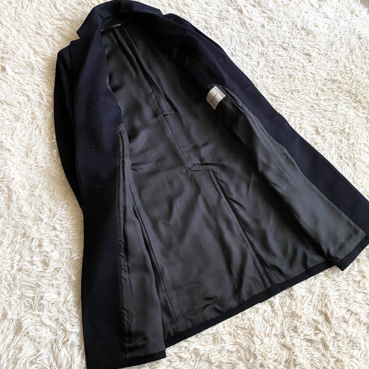 極上】☆カシミヤ100% ダーバン D'URBAN 比翼仕立て チェスターコート