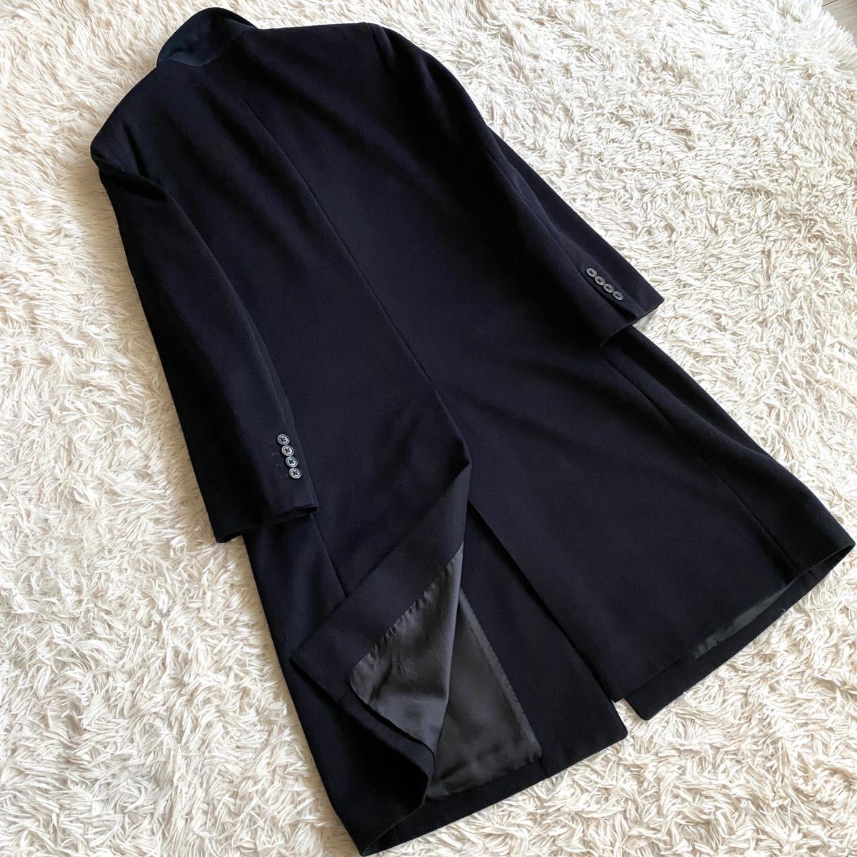 極上】☆カシミヤ100% ダーバン D'URBAN 比翼仕立て チェスターコート