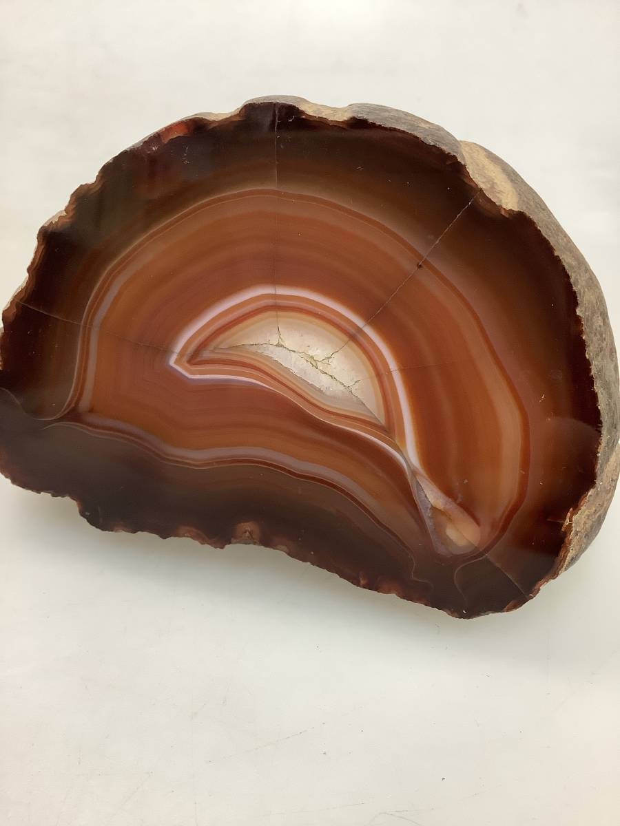 瑪瑙 断面 天然石【総重量1274g】鉱物標本 輪切り 原石 鑑賞石 飾り石 