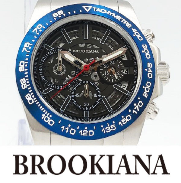 1円】新品正規品ブルッキアーナBROOKIANAクォーツギミックローター搭載 