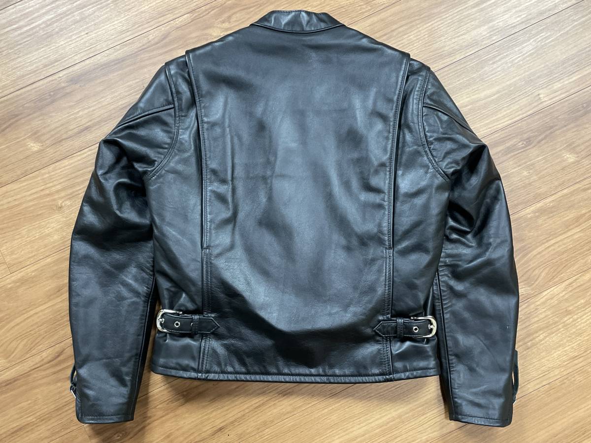 極美品 KADOYA カドヤ シングルライダースジャケット サイズM ブラック 