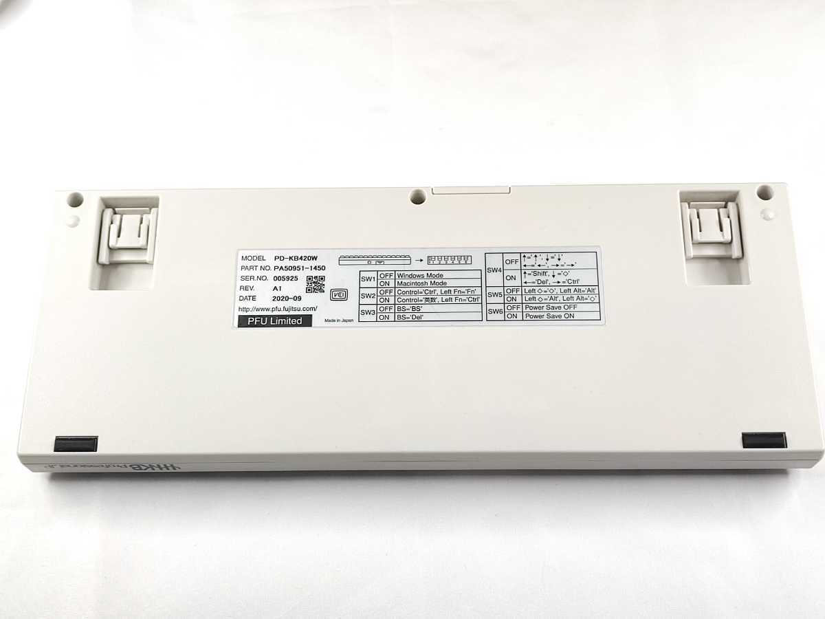 送料無料 美品 2020年製 PFU Happy Hacking Keyboard HHKB 
