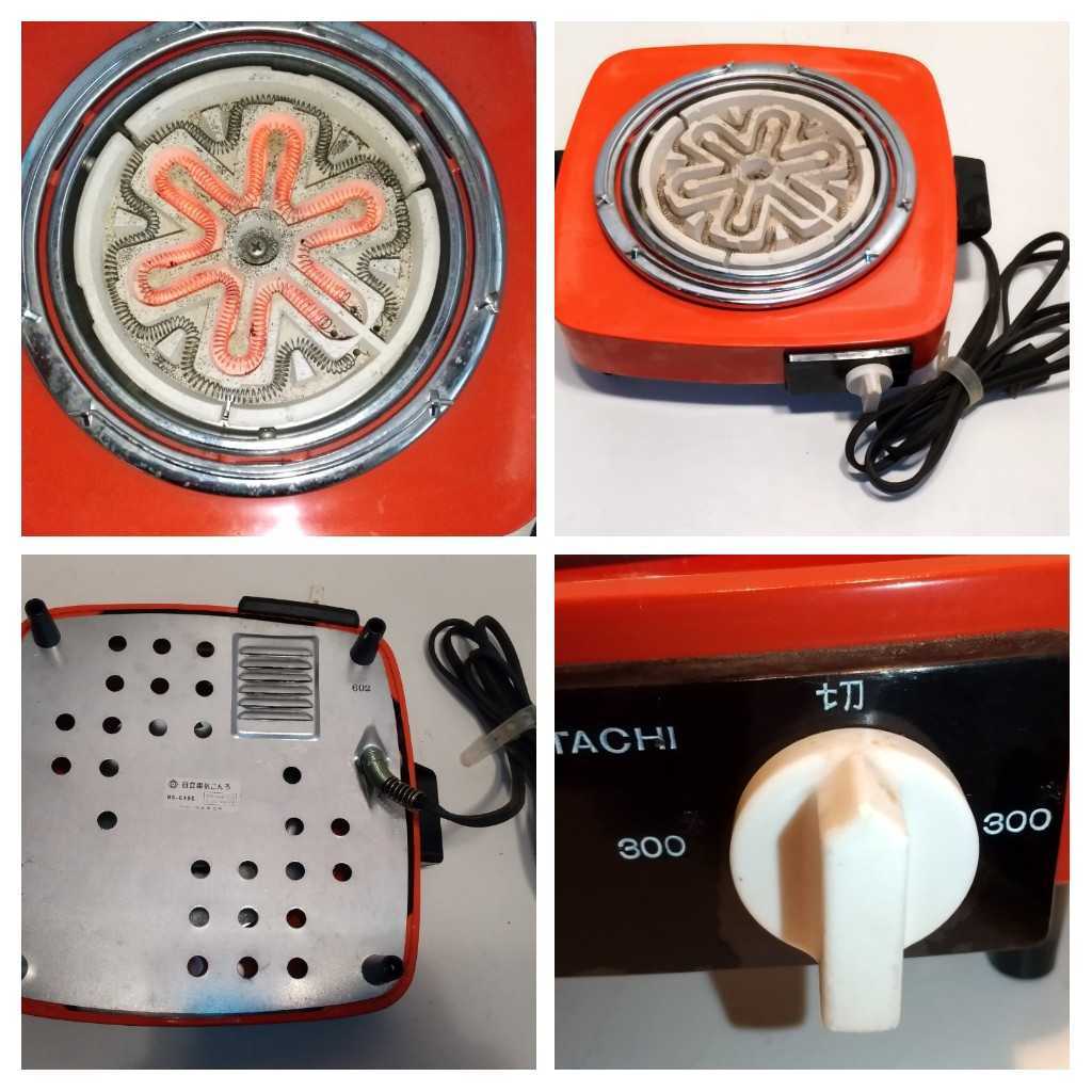 HITACHI 日立 電気こんろ コンロ 昭和レトロ 昭和レトロ HITACHI 日立 電気こんろ HS-648G コンロ 卓上コンロ 富士