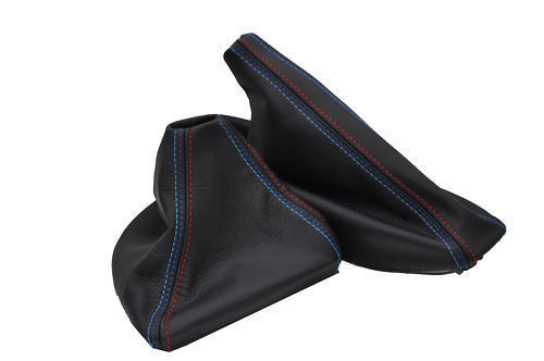 BMW 高級本革 Mカラーステッチ シフトブーツ サイドブーツ セット 3シリーズ E90 E91 E92 E93