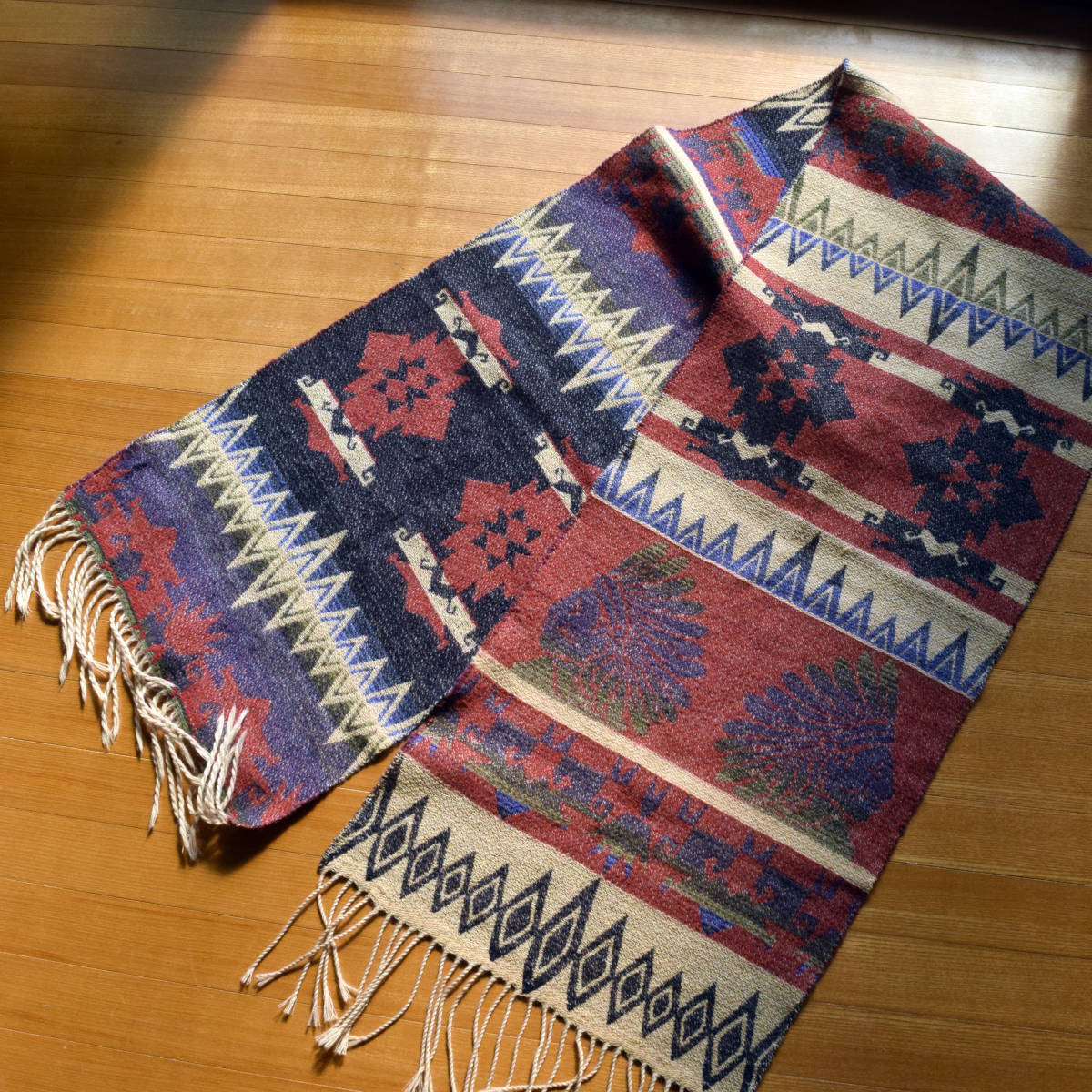 美品 レア！イタリア製 ポロラルフローレン インデアンヘッド チマヨ柄  