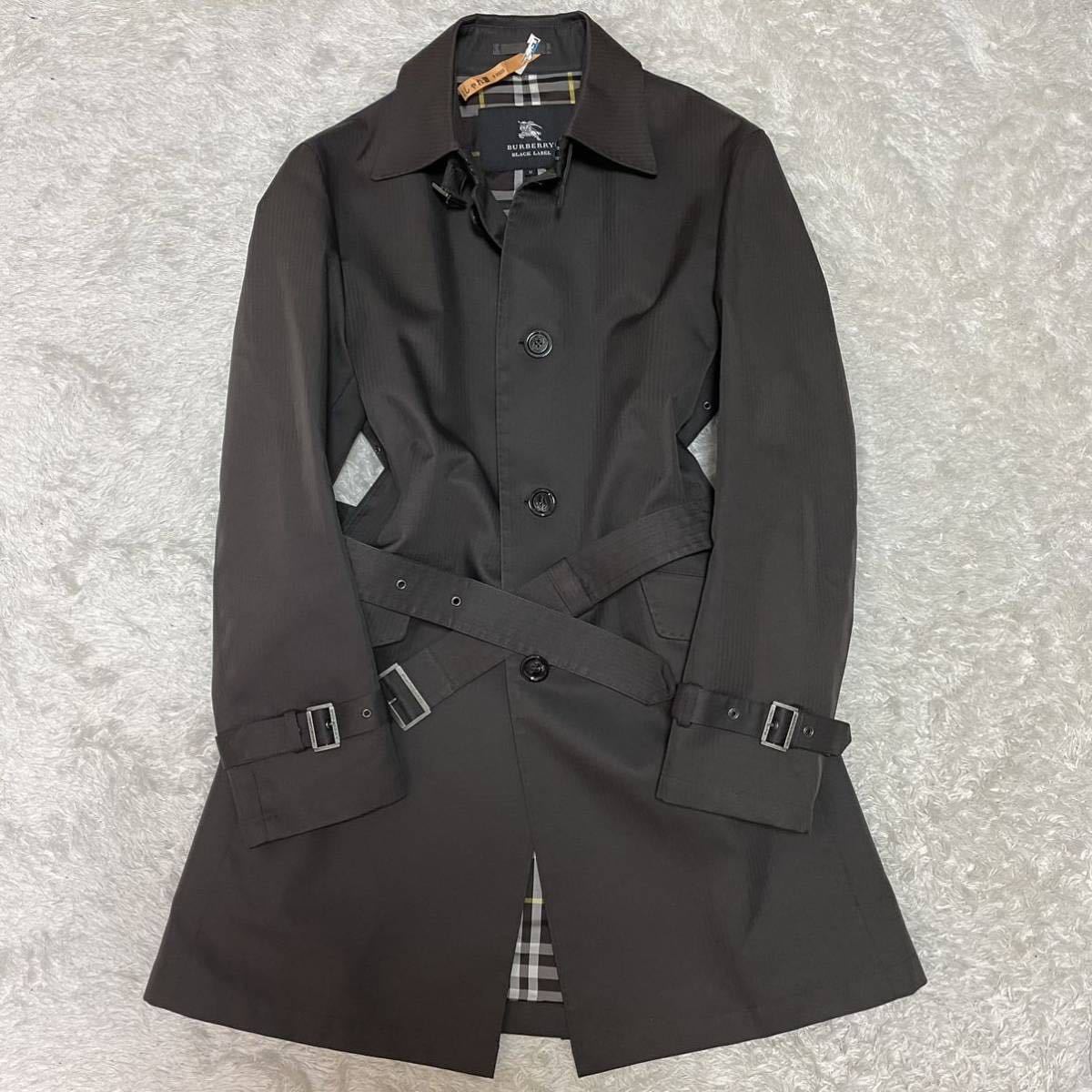 極美品 バーバリーブラックレーベル トレンチコート ノバチェック