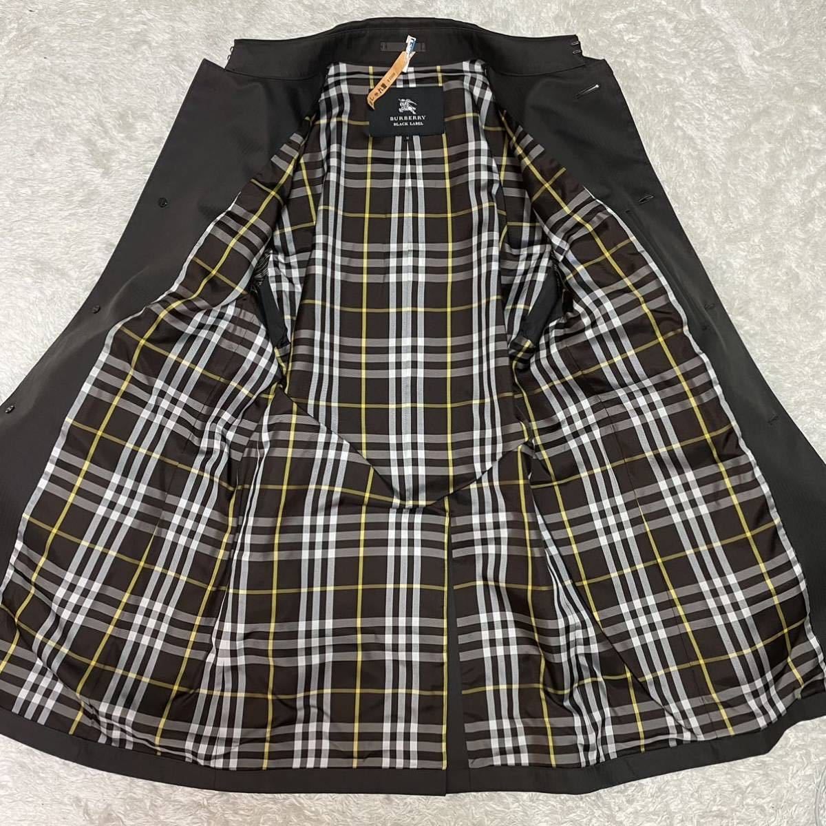 極美品 バーバリーブラックレーベル トレンチコート ノバチェック