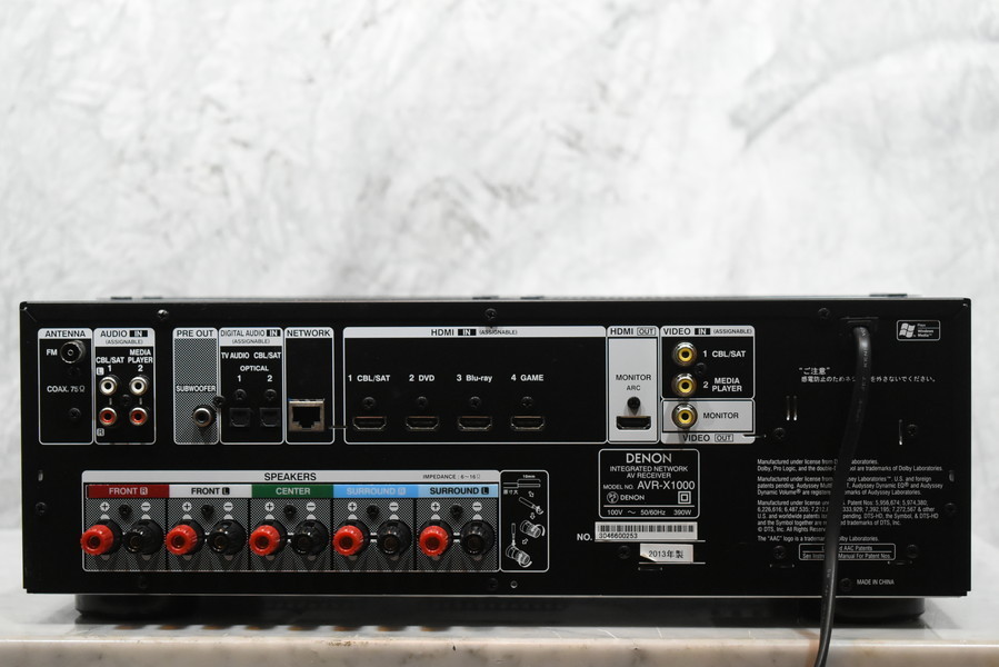 DENON デノン AVアンプ AVR-X1000 【公式通販】