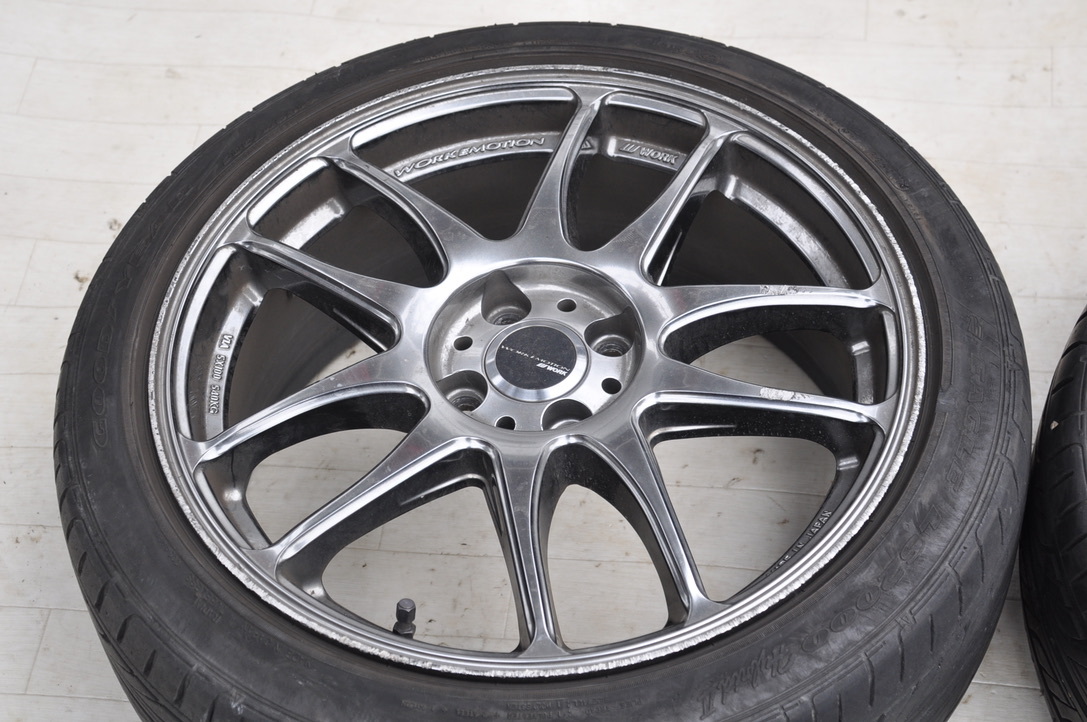 work EMOTION Kiwami 17×7j+47 PCD100/4H 195/40R17 4本 グッドイヤー