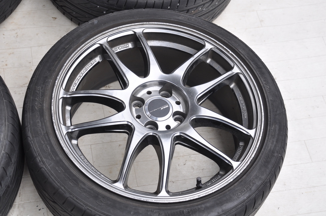 work EMOTION Kiwami 17×7j+47 PCD100/4H 195/40R17 4本 グッドイヤー