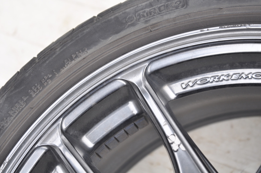 work EMOTION Kiwami 17×7j+47 PCD100/4H 195/40R17 4本 グッドイヤー