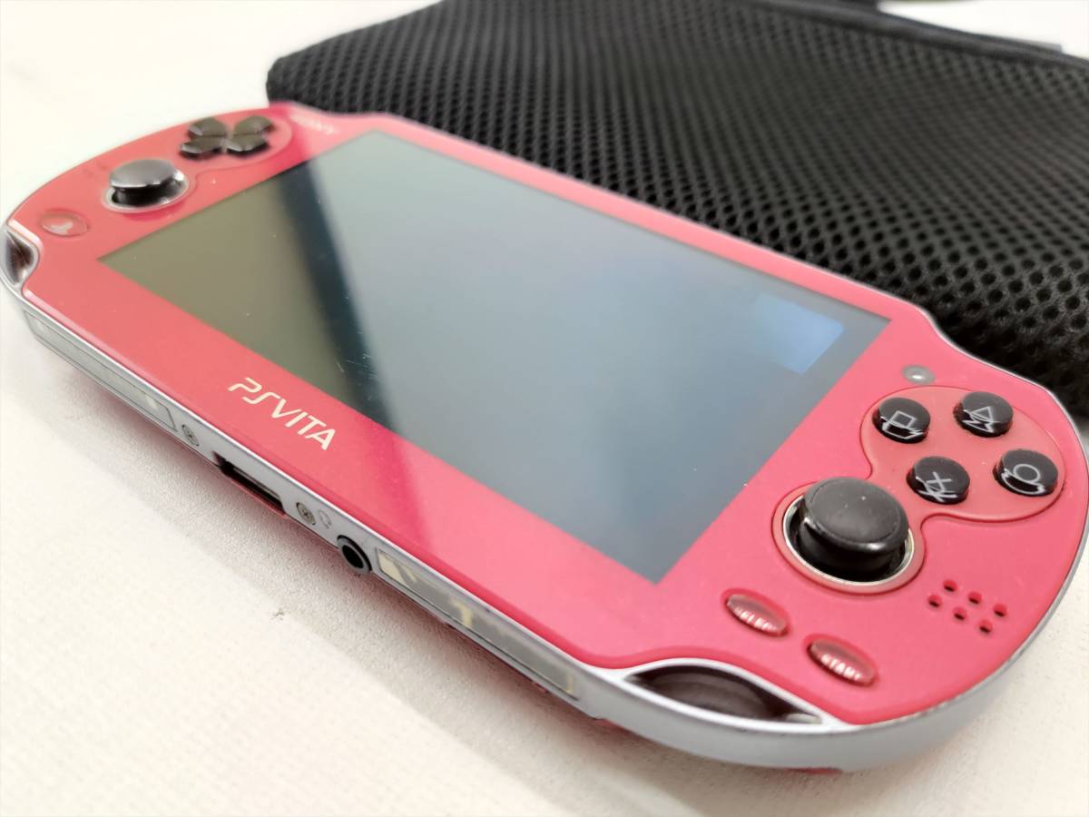 Playstation Vita プレイステーション ヴィータ コズミックレッド Ps Vita ソフト付き マインクラフト ドラクエビルダーズ Ps Vita本体 売買されたオークション情報 Yahooの商品情報をアーカイブ公開 オークファン Aucfan Com