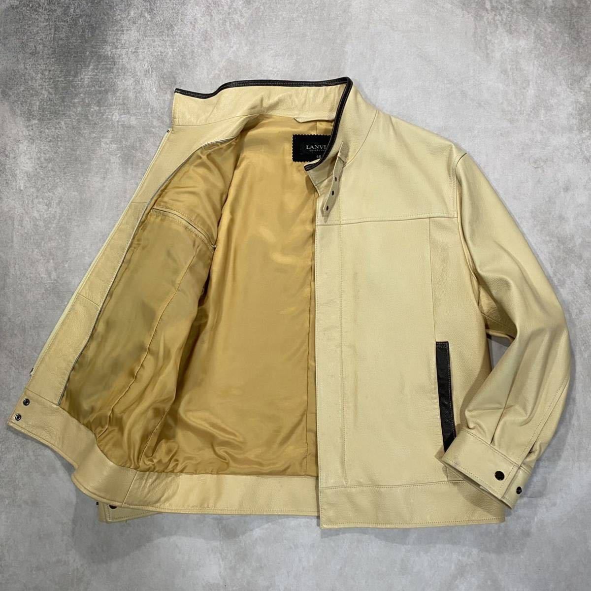 ランバン:LANVIN COLLECTION】レザージャケット ライダース (M) 羊革