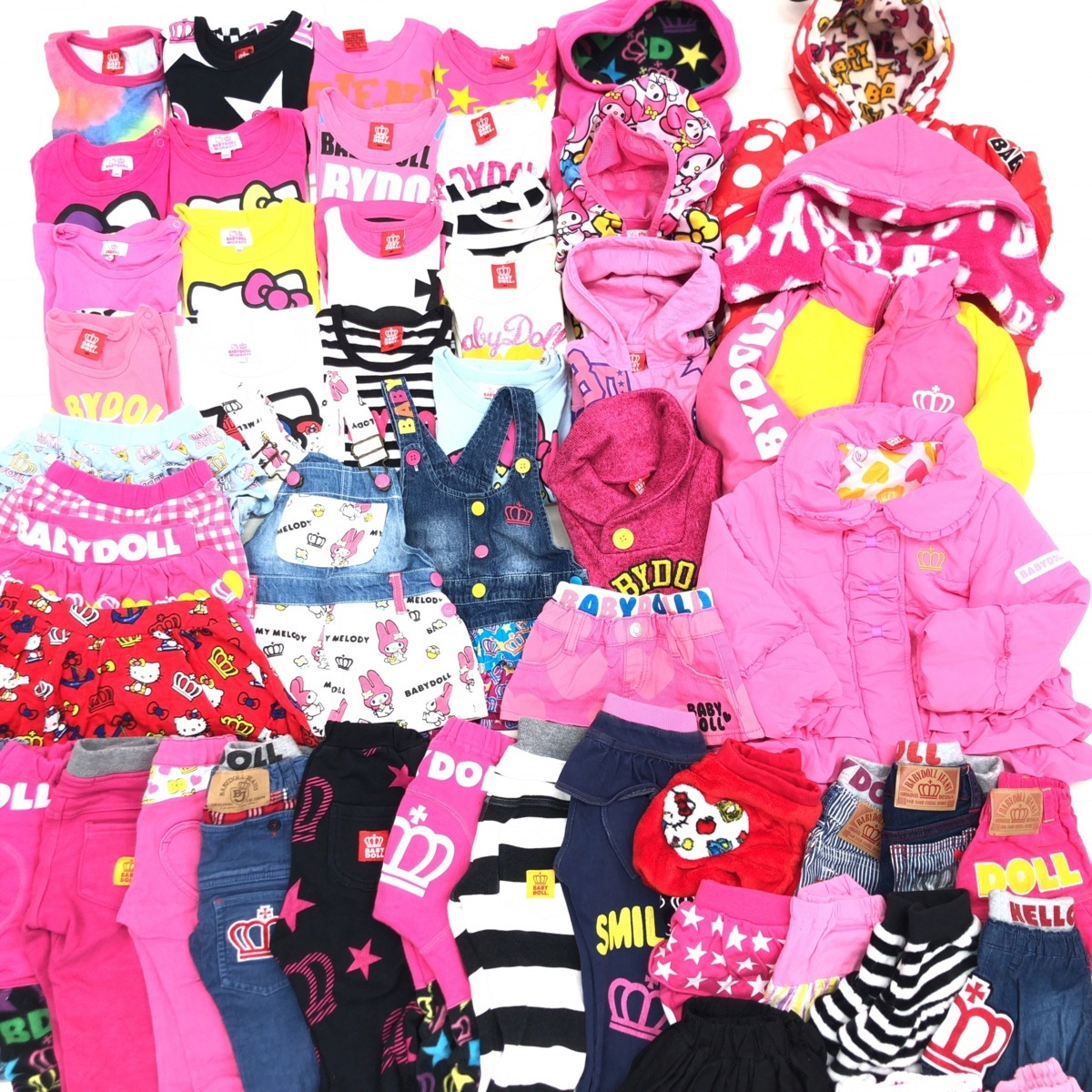 定番人気，お買い得 子供服 女の子 BABY DOLL ベビードール 50点セット 大量 まとめ売り 80㎝ 90㎝ 100㎝ トップス ボトムス ベビー キッズ ブランド(セット、まとめ売り)｜売買されたオークション情報、yahooの商品情 セット、まとめ売り