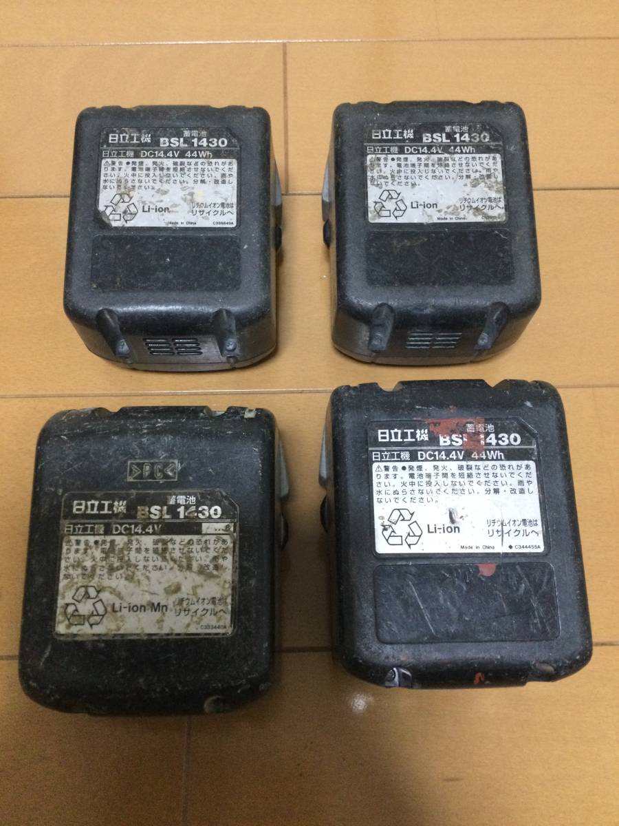 人気，HOT 日立工機 ハイコーキ 14.4v BSL1430 6個セット 1年以上放置品 ジャンク(パーツ)｜売買されたオークション情報、yahooの商品情報をアーカイブ公開 - オークファン インパクトドライバ
